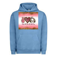 Pigment Pebble Blue peace love shih tzu Urban Hoodie - Jasminsmagicworld