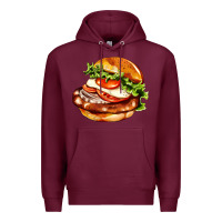 American Hamburger Premium Hoodie | Teevron