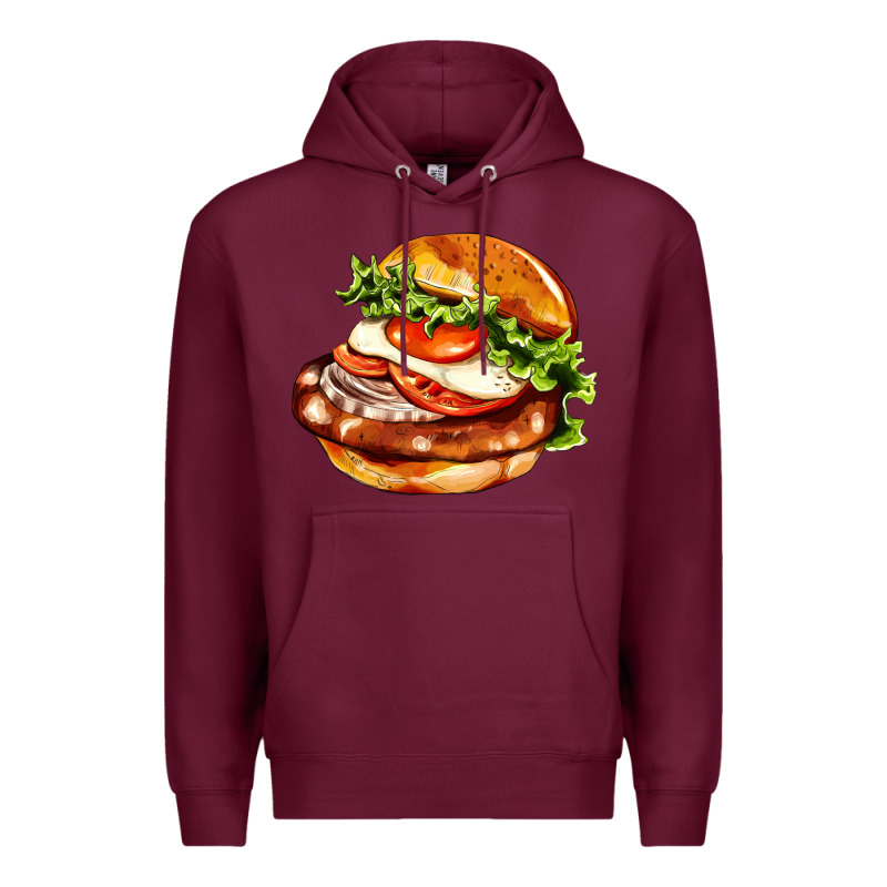 American Hamburger Premium Hoodie by AdoDesignShop | Teevron