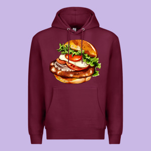 American Hamburger Premium Hoodie Designed By Adodesignshop