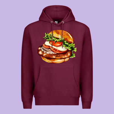 American Hamburger Premium Hoodie Designed By Adodesignshop