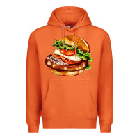 Carrot American hamburger Premium Hoodie - AdoDesignShop