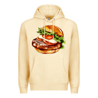 Pina Colada American hamburger Premium Hoodie - AdoDesignShop