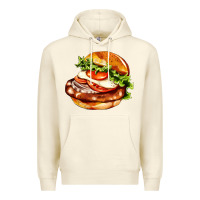 Sandshell American hamburger Premium Hoodie - AdoDesignShop
