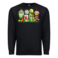 Black tennis coffee cups Premium Sweatshirt - Zillion Design Studio