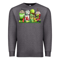 Charcoal Heather tennis coffee cups Premium Sweatshirt - Zillion Design Studio