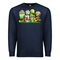 Navy tennis coffee cups Premium Sweatshirt - Zillion Design Studio