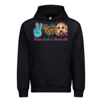 Black peace love labradoodle Urban Hoodie - Jasminsmagicworld