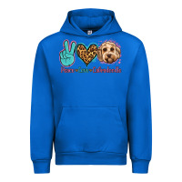 Cobalt peace love labradoodle Urban Hoodie - Jasminsmagicworld