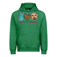 Emerald peace love labradoodle Urban Hoodie - Jasminsmagicworld