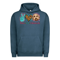 Pigment Midnight Navy peace love labradoodle Urban Hoodie - Jasminsmagicworld