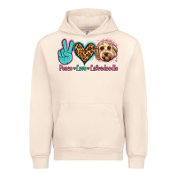 Sandshell peace love labradoodle Urban Hoodie - Jasminsmagicworld