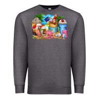 Charcoal Heather travel coffee cups Premium Sweatshirt - Zillion Design Studio