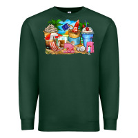 Sports Green travel coffee cups Premium Sweatshirt - Zillion Design Studio