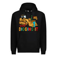 Black i'm 1 and digging it Premium Hoodie - Artiststas