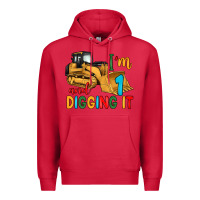Cardinal i'm 1 and digging it Premium Hoodie - Artiststas