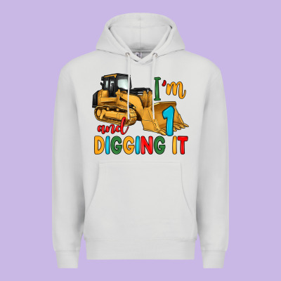 I'm 1 And Digging It Premium Hoodie Designed By Artiststas