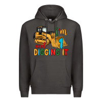 Smoke i'm 1 and digging it Premium Hoodie - Artiststas