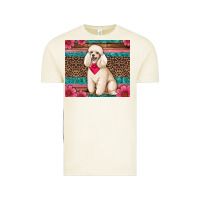 Vintage Arctic standart poodle floral Vintage Tee - Artiststas
