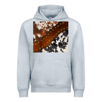 Heather Grey cowhide leather Urban Hoodie - BarkalooDesign