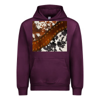 Mauve Wine cowhide leather Urban Hoodie - BarkalooDesign