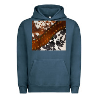 Pigment Midnight Navy cowhide leather Urban Hoodie - BarkalooDesign