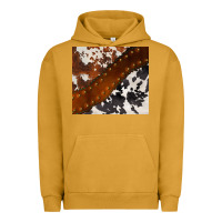 Pigment Peanut Butter cowhide leather Urban Hoodie - BarkalooDesign