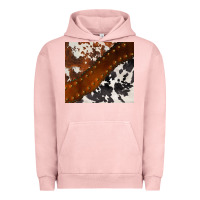 Pigment Salmon cowhide leather Urban Hoodie - BarkalooDesign