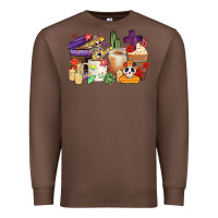 Chestnut mexican dia de los muertos coffee cups Premium Sweatshirt - CTS Tumbler Store