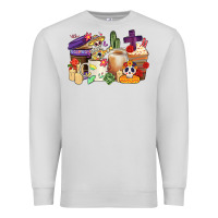 Dove Grey mexican dia de los muertos coffee cups Premium Sweatshirt - CTS Tumbler Store