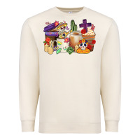 Sandshell mexican dia de los muertos coffee cups Premium Sweatshirt - CTS Tumbler Store