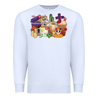White mexican dia de los muertos coffee cups Premium Sweatshirt - CTS Tumbler Store