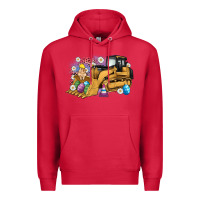 Cardinal easter bulldozer bunny egg leopard Premium Hoodie - Artiststas