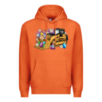 Carrot easter bulldozer bunny egg leopard Premium Hoodie - Artiststas