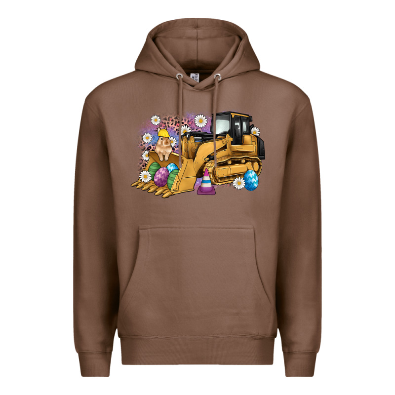 Easter Bulldozer Bunny Egg Leopard Premium Hoodie by Artiststas | Teevron