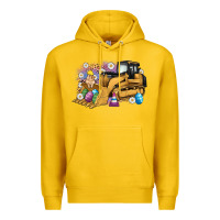 Lemon easter bulldozer bunny egg leopard Premium Hoodie - Artiststas