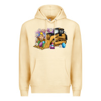 Pina Colada easter bulldozer bunny egg leopard Premium Hoodie - Artiststas