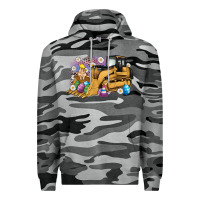 Slate Camo easter bulldozer bunny egg leopard Premium Hoodie - Artiststas