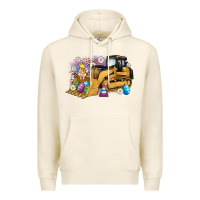 Tofu easter bulldozer bunny egg leopard Premium Hoodie - Artiststas