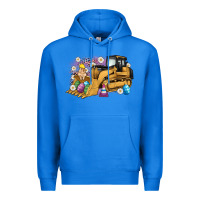 True Royal easter bulldozer bunny egg leopard Premium Hoodie - Artiststas