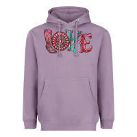 Lavender valentine's day love with boots and gemstone Heavyweight Hoodie - RanaPortraitStore