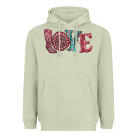 Matcha valentine's day love with boots and gemstone Heavyweight Hoodie - RanaPortraitStore