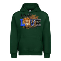 Forest Green For The Love Of The Lions Urban Hoodie - LillyAllenDesigns