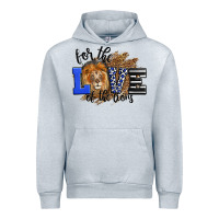 Heather Grey For The Love Of The Lions Urban Hoodie - LillyAllenDesigns