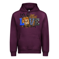 Mauve Wine For The Love Of The Lions Urban Hoodie - LillyAllenDesigns