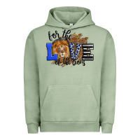 Pigment Oil Green For The Love Of The Lions Urban Hoodie - LillyAllenDesigns