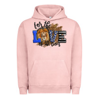 Pigment Salmon For The Love Of The Lions Urban Hoodie - LillyAllenDesigns