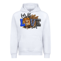 White For The Love Of The Lions Urban Hoodie - LillyAllenDesigns
