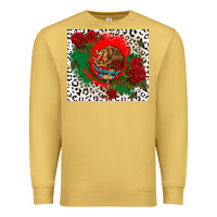Antique Gold mexican flag and roses Premium Sweatshirt - CTS Tumbler Store