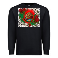 Black mexican flag and roses Premium Sweatshirt - CTS Tumbler Store